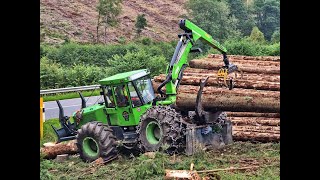 🌲Equus 175 CabView • Skidder work • Langholz Rückung • Equus Logging • Forestwork 🌲 [upl. by Kalila903]