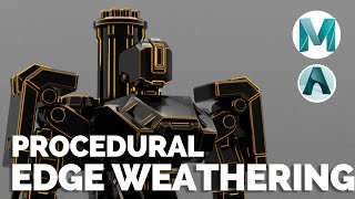 PROCEDURAL EDGE WEATHERING IN MAYA [upl. by Kunz]