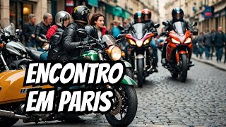 Concentração de motards em Paris [upl. by Atikihc]