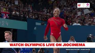 Simone Biles is in Action  Paris 2024 Highlights  JioCinema and Sports18 [upl. by Relyk942]