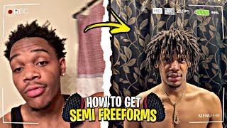 HOW TO GET FREEFORM DREADS 🤩 EASY TUTORIAL [upl. by Hwu]