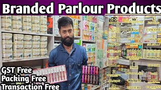 Original branded parlour products wholesale market  branded cosmetic wholesale market in delhi [upl. by Ainitsirhc]