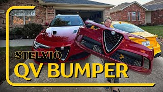 Alfa Romeo Stelvio Front Bumper Swap [upl. by Emilee416]