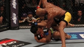 Anderson Silva TKOs Yushin Okami  MMA [upl. by Yelserp]