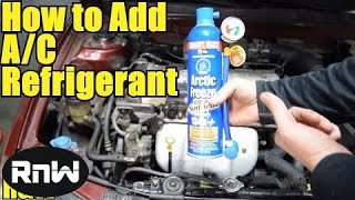 How to Safely and Easily Add Refrigerant to Your Cars AC System [upl. by Elson]