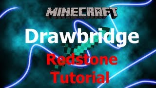 Minecraft  Drawbridge Redstone Tutorial Easy [upl. by Fitzhugh]