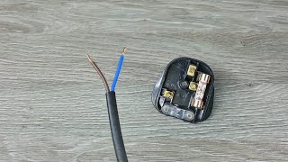 How to connect 3 pin plug with 2 wires [upl. by Tori]