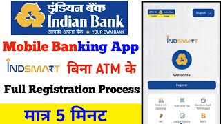 How to register Indsmart app  Indian Bank New Mobile Banking Indsmart Registration kaise kare 2025 [upl. by Awad]