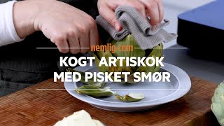 Kogte artiskokker med pisket smør  nemligcom [upl. by Marje887]