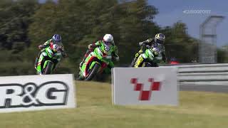 2024 Tracker Kawasaki British Superteen RD4 Snetterton Race highlights [upl. by Dalila]