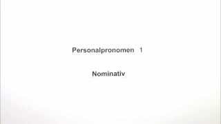 Die Personalpronomen in der Grundform Nominativ  Deutsch  Grammatik [upl. by Olds]