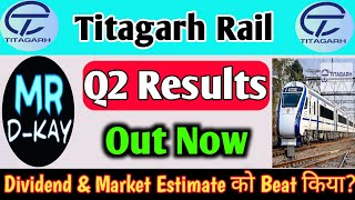 titagarh rail systems share latest news 🔥 titagarh rail Q2 results 2025  titagarh rail systems Q2 [upl. by Makell]