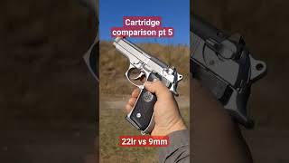 Cartridge comparison pt 5 22lr vs 9mm [upl. by Aldon871]