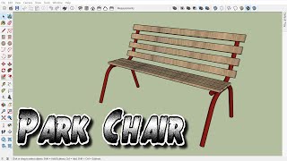 Park Chair  Banca de Parque  sketchup viralvideo parks woodworking forniture [upl. by Bradley]