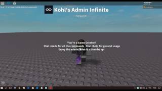 Roblox Tutorial 2  How to add Kohls Admin to your Roblox Game [upl. by Unders]