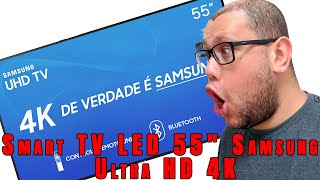 Smart TV LED 55quot Samsung Ultra HD 4K VALE A PENA [upl. by Sandry]