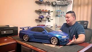 Worlds Largest Nissan Skyline RC Car  NIKKO R34 Skyline [upl. by Enidanreb]