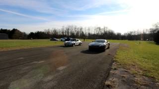 Aston Martin DB9 Vs Porsche 911 Funday At Runway [upl. by Eiznekcm]