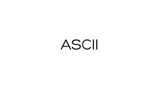 What is ASCII [upl. by Mareld]