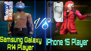 Android vs IOS Player 📱📱in Free Fire 1v1 custom gameplay😈😈Who will winFree Fire [upl. by Kilby]