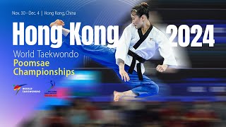 Day 4 Morning Court 4  Hong Kong 2024 World Taekwondo Poomsae Championships [upl. by Notreb450]