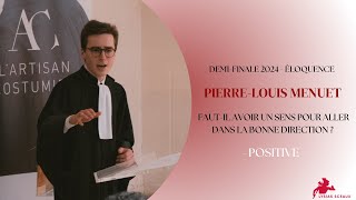 PierreLouis MENUET  Demi finale Lysias Sceaux 2024  Éloquence [upl. by Elyrehc]