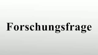 Forschungsfrage [upl. by Rauch793]