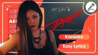 aespa 에스파  Drama Instrumental  Karaoke  Easy Lyrics [upl. by Sibilla29]