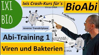 Viren und Bakterien  lysogener lytischer Zyklus  Anwendung  Biologie Abitur  Training Bio Abi [upl. by Atirres950]