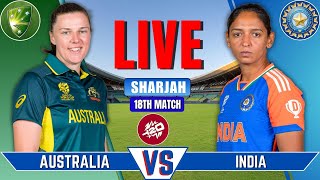 India vs Australia Women Live  Live Cricket Match Today  Womens T20 World Cup  IND vs AUS [upl. by Anuahsal]