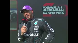 Lewis Hamilton Post Race Interview  Collision With Max Verstappen  Hungarian Grand Prix 2024 [upl. by Ayiak]