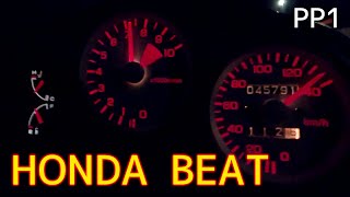 1991y HONDA BEAT  acceleration test  cruise engine RPMKcarMTREC [upl. by Ginevra]