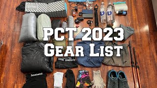 Hiking the Pacific Crest Trail 2023 Gear list [upl. by Asyen]