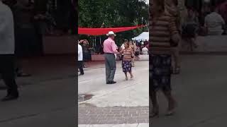 Baile Danzón en la media luna en la plaza de la ciudadela CDMX [upl. by Meingolda]