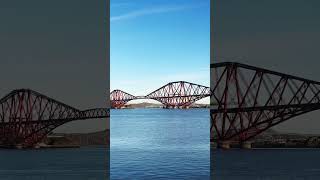 Forth Bridge Queensferry Crossing scotlandsbeauty bridge Redbridge visitscotland train [upl. by Lesna]