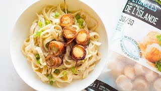 Bacon Wrapped Scallops Carbonara [upl. by Ihsir]