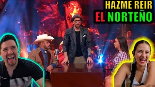 Reacción a me CAIGO de RISA  Todos contra el NORTEÑO en HAZME REIR [upl. by Glenden55]