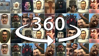 360 VR Skibidi Toilet 130 ALL Seasons All Episodes IN 4K [upl. by Adnelg]