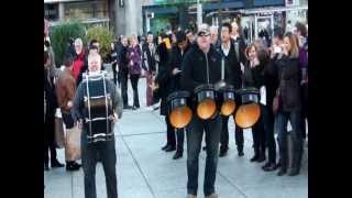 Derby Midshipmen Band Flash Mob Proposal Just Marching Band Version [upl. by Katlin]