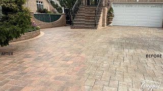 How to Strip Old Sealer from Pavers and Seal Stones  Long Island NY [upl. by Iharas]