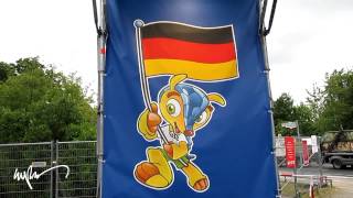 World Cup Mascot Fuleco Supports Germany HD [upl. by Thorvald]