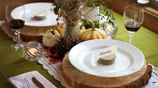 How to Decorate a Fall Table [upl. by Harat]