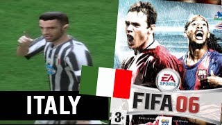 Fifa 06 Best team in Italy ps2 gameplay [upl. by Naus]