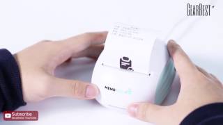 MEMOBIRD G2 Lovely Wireless Printer  Gearbestcom [upl. by Shanan51]