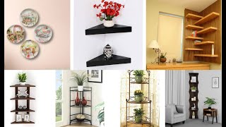 Corner Wall Rack Design Ideas 2020  Modern Corner Shelf Designs  Floating Shelf [upl. by Katinka180]