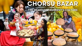 Exploring Chorsu Bazaar Tashkents Vibrant Marketplace [upl. by Wayolle]