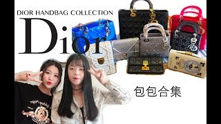 Dior Handbag Collection Dior 包包合集｜水钻戴妃包｜塔罗牌手包｜diorama｜lady dior｜说一说风刮的很大的马鞍包和tote包 [upl. by Alemac]