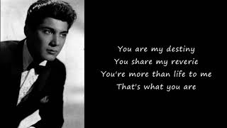 Paul Anka  You are my destiny Lyrics [upl. by Eyar]