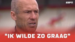 Arjen Robben in tranen 💔  quotIk wilde zó graagquot  Interview  FC Groningen [upl. by Russia]