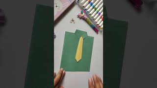 Teachers day card👩‍🏫📚 Diy card Happy teachers day diy simple cards idea shorts youtubeshorts [upl. by Atteuqcaj]